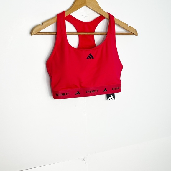 Adidas Womens Tech Fit Sports Bra Size Medium - Picture 2 of 9
